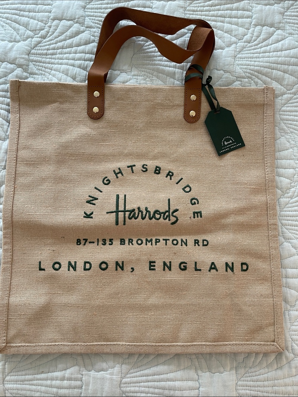 NWT Harrods tote bag